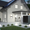 Viessmann Vitocal 250-A Waermepumpe mit Wallbox und Photovoltaikanlage im Milieu